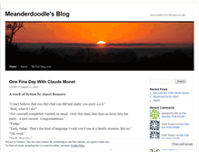 Tablet Screenshot of meanderdoodle.wordpress.com