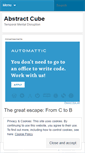 Mobile Screenshot of abstractcube.wordpress.com