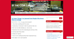 Desktop Screenshot of cismlibrary.wordpress.com