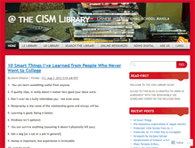 Tablet Screenshot of cismlibrary.wordpress.com