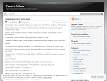 Tablet Screenshot of eventimilano.wordpress.com