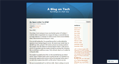 Desktop Screenshot of ablogontech.wordpress.com