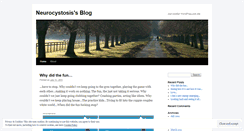 Desktop Screenshot of neurocystosis.wordpress.com