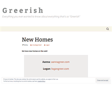 Tablet Screenshot of greerish.wordpress.com