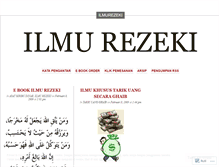 Tablet Screenshot of ilmurezeki.wordpress.com