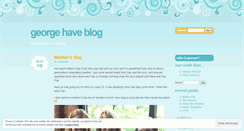 Desktop Screenshot of georgehaveblog.wordpress.com