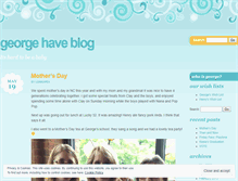Tablet Screenshot of georgehaveblog.wordpress.com