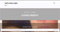 Desktop Screenshot of mingballard.wordpress.com