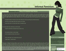 Tablet Screenshot of informalfeminism.wordpress.com