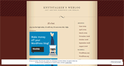 Desktop Screenshot of knytstalker.wordpress.com