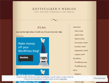 Tablet Screenshot of knytstalker.wordpress.com