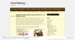 Desktop Screenshot of handmadeart.wordpress.com