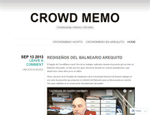 Tablet Screenshot of crowdmemo.wordpress.com