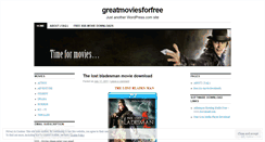 Desktop Screenshot of greatmoviesforfree.wordpress.com