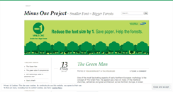Desktop Screenshot of minusoneproject.wordpress.com
