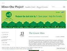 Tablet Screenshot of minusoneproject.wordpress.com