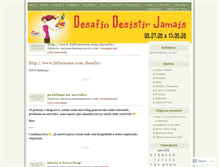 Tablet Screenshot of desafiodesistirjamais.wordpress.com