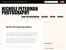 Tablet Screenshot of nicholepetermanphotography.wordpress.com