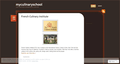 Desktop Screenshot of myculinaryschool.wordpress.com