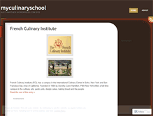 Tablet Screenshot of myculinaryschool.wordpress.com