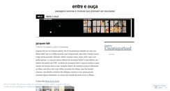 Desktop Screenshot of entreeouca.wordpress.com