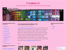 Tablet Screenshot of ccubedx2.wordpress.com