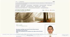 Desktop Screenshot of guiasclinicasperu.wordpress.com