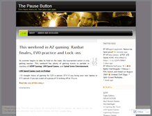 Tablet Screenshot of pressthepausebutton.wordpress.com