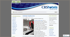 Desktop Screenshot of crshotels.wordpress.com