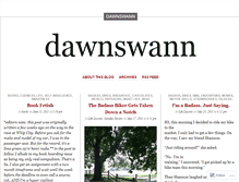 Tablet Screenshot of dawnswann.wordpress.com