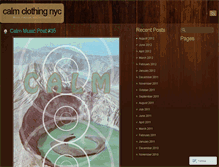 Tablet Screenshot of calmclothingnyc.wordpress.com