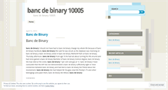 Desktop Screenshot of primetime.bancdebinary10005.wordpress.com