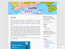 Tablet Screenshot of ccellist.wordpress.com