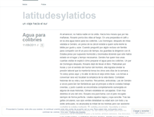 Tablet Screenshot of latitudesylatidos.wordpress.com