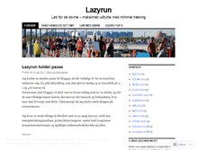 Tablet Screenshot of lazyrun.wordpress.com