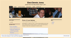 Desktop Screenshot of electdennisjones.wordpress.com