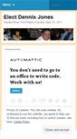 Mobile Screenshot of electdennisjones.wordpress.com