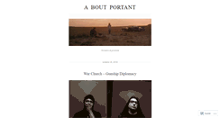 Desktop Screenshot of aboutportant.wordpress.com