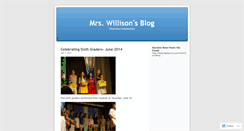 Desktop Screenshot of mrswillison11.wordpress.com
