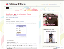 Tablet Screenshot of belezaefitness.wordpress.com