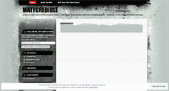 Desktop Screenshot of mattcredible.wordpress.com