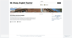 Desktop Screenshot of mrsharpenglishteacher.wordpress.com