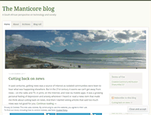 Tablet Screenshot of manticoreblog.wordpress.com