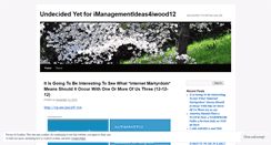 Desktop Screenshot of imanagementideas4iwood12.wordpress.com