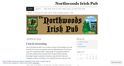Desktop Screenshot of northwoodsirishpub.wordpress.com