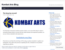 Tablet Screenshot of kombatarts.wordpress.com