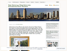 Tablet Screenshot of petewilson.wordpress.com