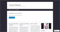 Desktop Screenshot of cahyanihidayati.wordpress.com