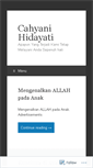 Mobile Screenshot of cahyanihidayati.wordpress.com