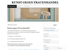 Tablet Screenshot of kunstgegenfrauenhandel.wordpress.com